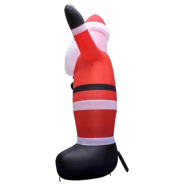 Northlight Lighted Inflatable Santa Claus Outdoor Commercial Christmas  Decoration 20 ft. Inflated Width 11 ft. 35768203 - The Home Depot