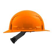 BOLT Orange Type 1 Class C Full Brim Vented Hard Hat with 4-Point Ratcheting Suspension (10-Pack)