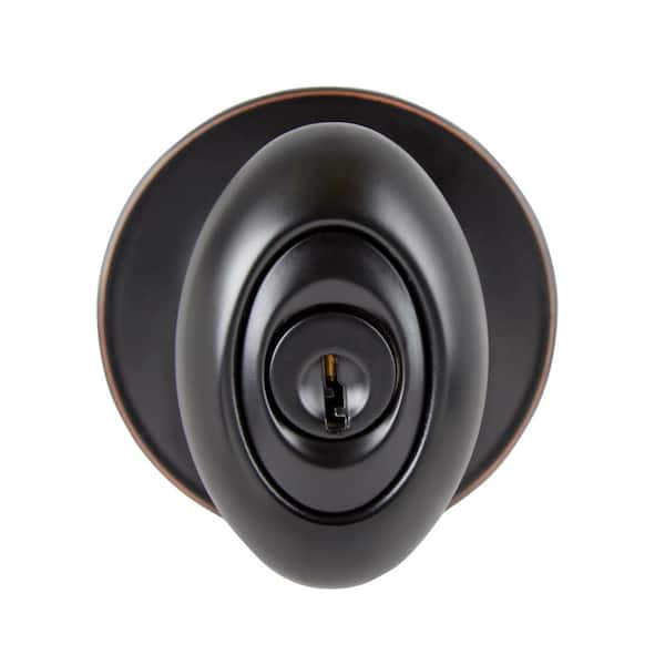 Delaney Hardware Carlyle Edged Oil Rubbed Bronze Keyed Entry Door Knob Ke1007 The Home Depot 1302