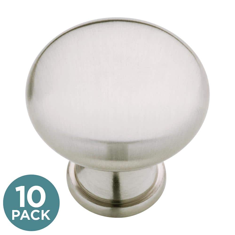 Liberty Classic Round 1-1/4 in. (32 mm) Satin Nickel Solid Cabinet Knob  (10-Pack) P50154L-STN-U1 - The Home Depot