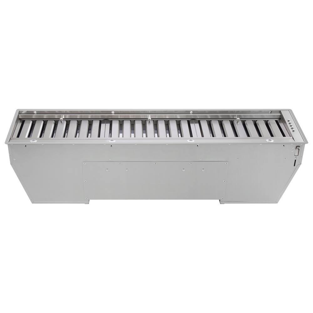 Frassanito 48" Stainless Steel Recessed Range Hood with Baffle Filters