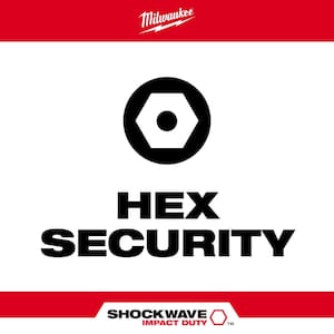 SHOCKWAVE Impact Duty Alloy Steel Security Hex Screw Driver Bit Set (7-Piece)