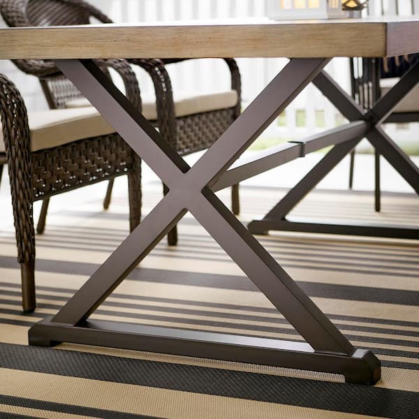 Rectangular Metal Outdoor Dining Table, Farm Table Pictures
