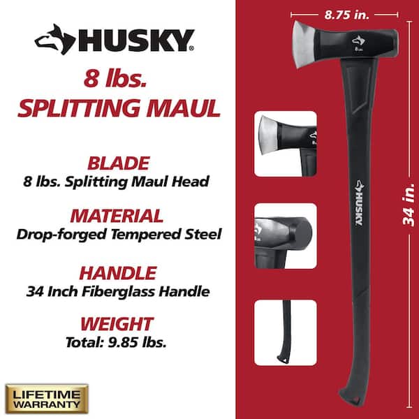 8 lbs. Splitting Maul Guarded with 36 in. Fiberglass Handle