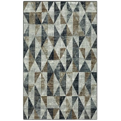 Absolute Neutral 7 ft. 6 in. x 10 ft. Geometric Area Rug