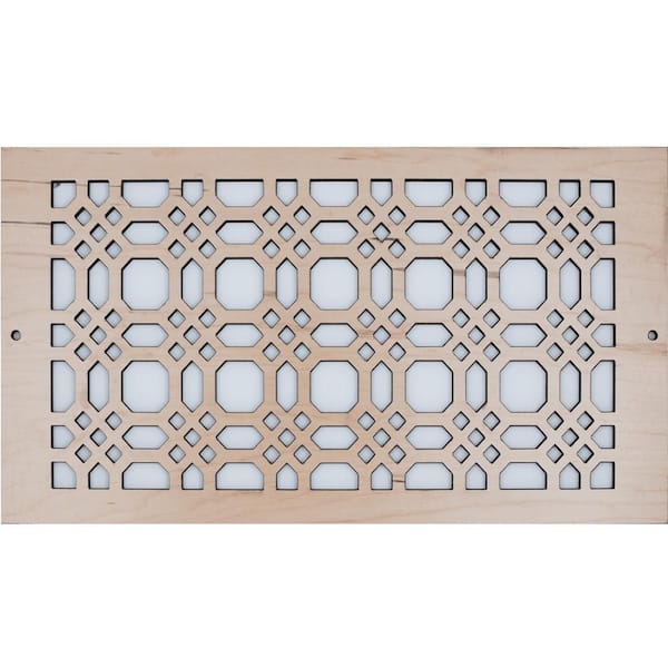 Gemstone Wall And Ceiling Registers 8x30 (Duct Opening) 10x32 Overall Size - Wooden Screw-in Decorative Vent Cover