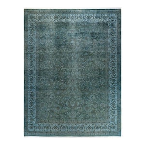Gray 9 ft. 2 in. x 11 ft. 10 in. Fine Vibrance One-of-a-Kind Hand-Knotted Area Rug