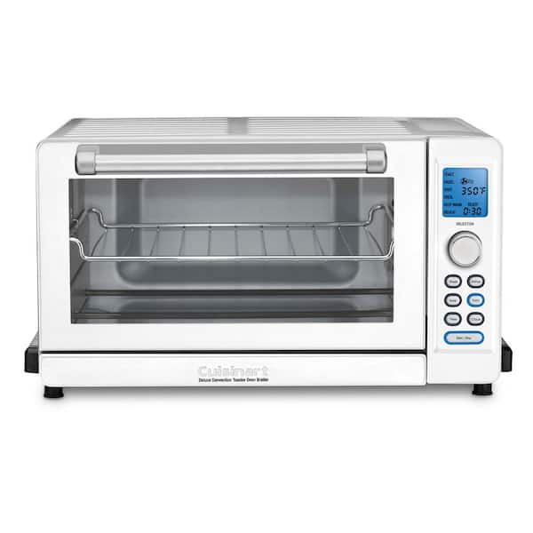 Cuisinart Deluxe 1800 W 6-Slice White Toaster Oven with LCD Display