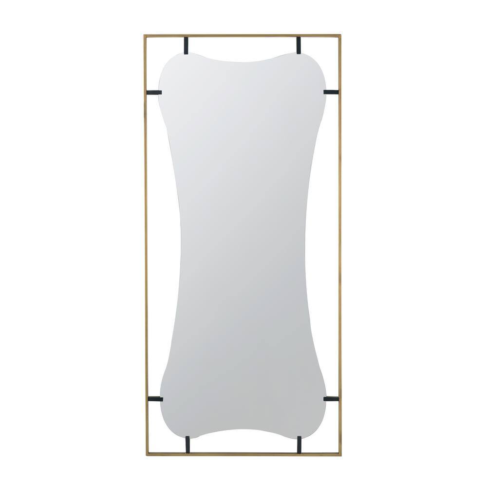Luxury Quality Golden Black 28 in. W x 60 in. H Contemporary Rectangle Iron