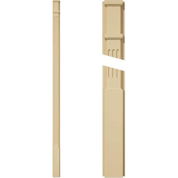 Ekena Millwork 2 in. D x 4 in. W x 96 in. L Primed Polyurethane Pilaster 1- Pack