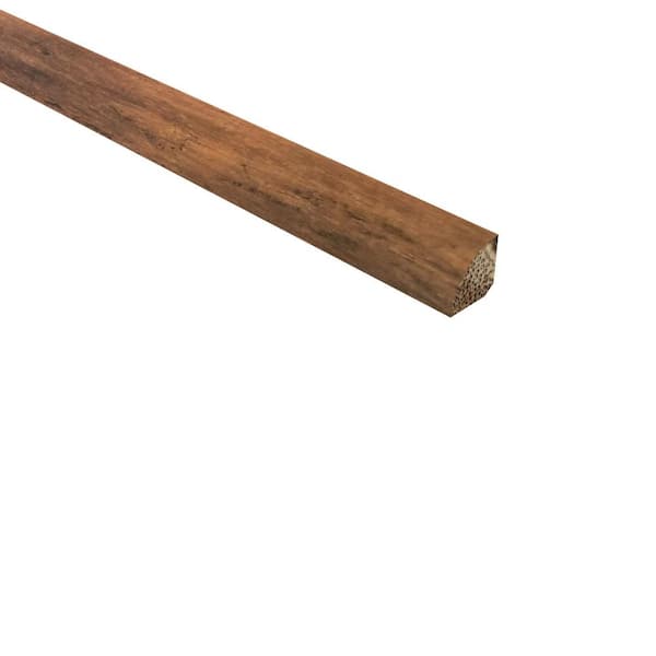 Unbranded Solid Hardwood Trim Strand Woven Bamboo Florence 0.715 in. T x 0.715 in. W x 72 in. L Bamboo Quarter Round Molding