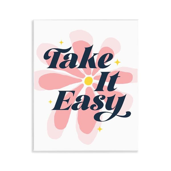 Stupell Industries Groovy Take It Easy by Ahmed Sameh Hussein Unframed Nature Graphic Art Print 14 in. x 11 in.