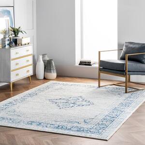 Pauley Vintage Light Blue 7 ft. x 9 ft. Area Rug