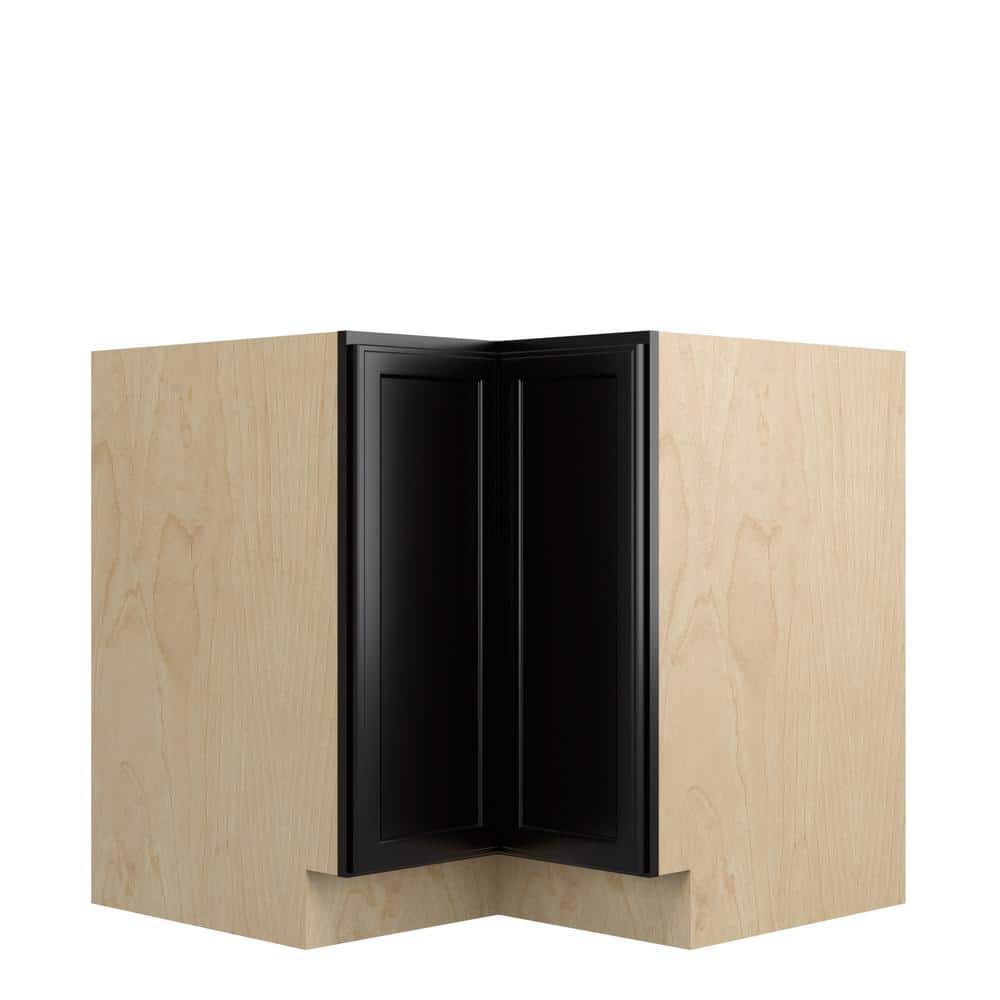 Belle Haven Recessed 36 in. W x 34.5 in. H x 24 in. D in Driftwood Plywood Assembled Corner Lazy Susan Base-Left price history on PriceWatchPro