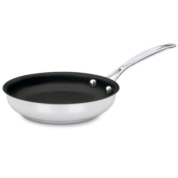 Chef's Classic 8 in. Stainless Steel Nonstick Skillet
