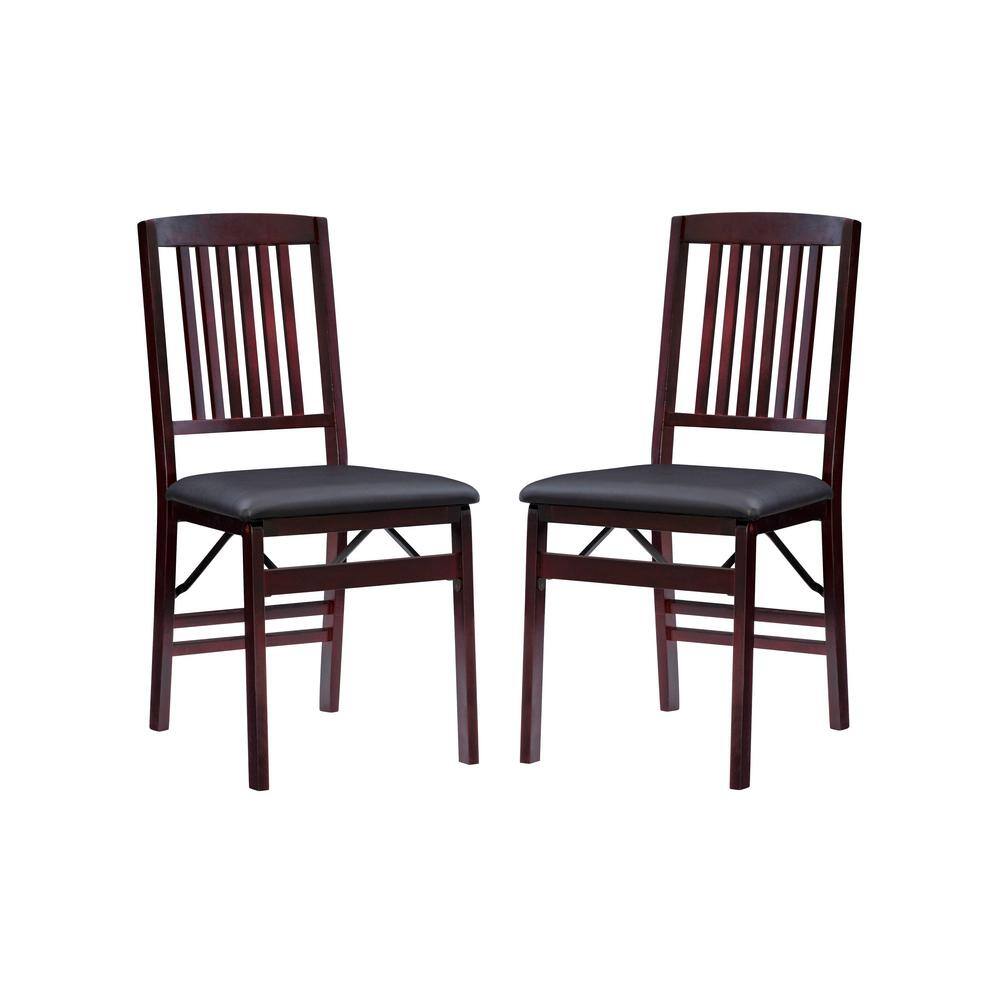 mission wood folding chairs