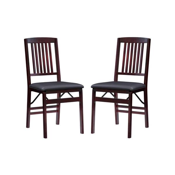 espresso brown wood folding chairs set of 4