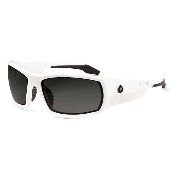 Ergodyne Skullerz Odin White Polarized Safety Glasses, Tinted Lens - ANSI Certified