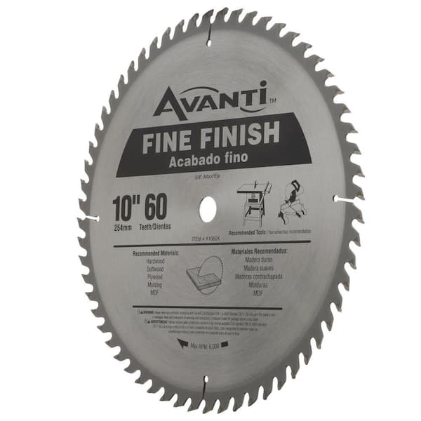 2-Pack x 32-Tooth and 10 in Freud Avanti AC106032PP 10 in x 60-Tooth Carbide Blades 