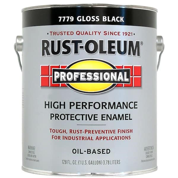Rust-Oleum Professional 1 gal. High Performance Protective Enamel Gloss  White Oil-Based Interior/Exterior Paint 242256 - The Home Depot