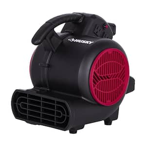 1/5 HP 6.89 in. 3-Speed Blower Fan in Black with Extended Timer