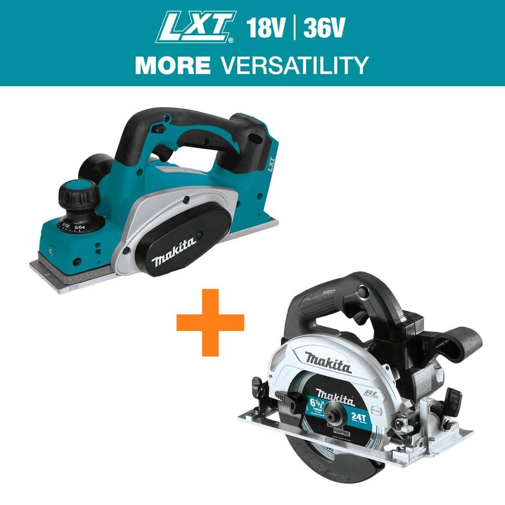18V LXT Lithium-Ion 3-1/4 in. Cordless Planer with 18V 6-1/2 in. LXT Sub-Compact Lithium-Ion Brushless Circular Saw price history on PriceWatchPro