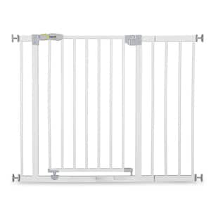 Open and Stop Pressure Mounted Fit Baby Safety Gate with 8 in. Extension