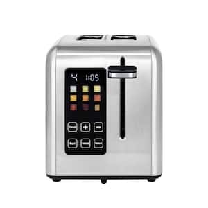 1350-Watt 2-Slice Stainless Steel Wide Slot Touchscreen Rapid Toaster