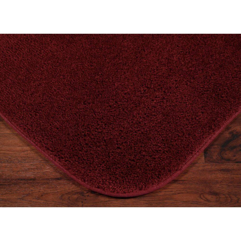 Traditional Chili Pepper Red Nylon 2-Piece Bath Rug Set