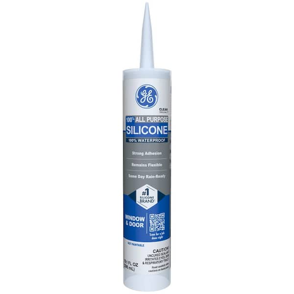 All Purpose Silicone 1 Caulk 10.1 oz Window and Door Sealant Clear