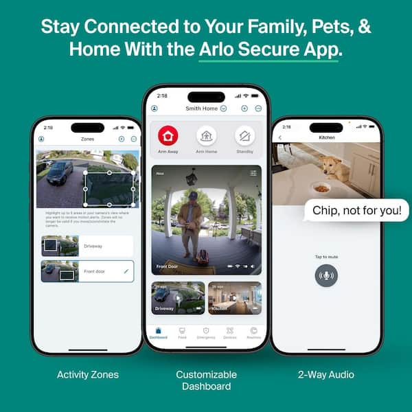 Arlo Essential Battery Operated Outdoor Security Camera 2K (3rd