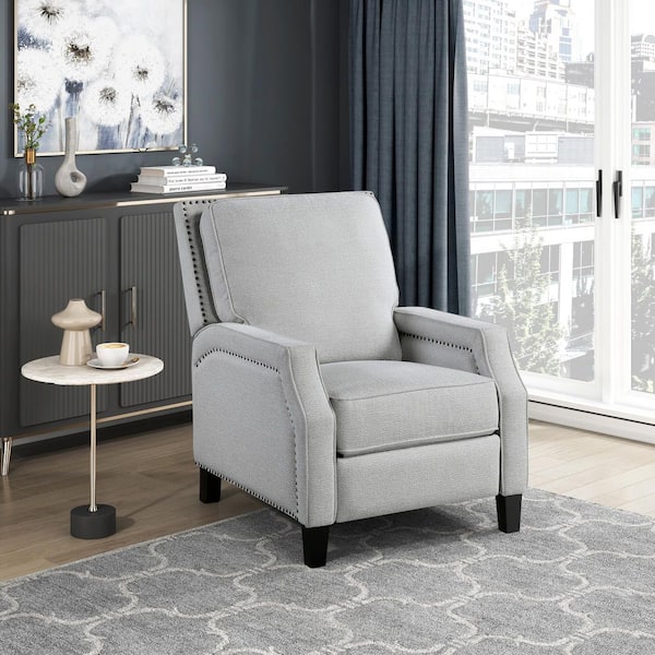 Dorian Modern Gray 30.75 in. Chenille Upholstered Arm Chair