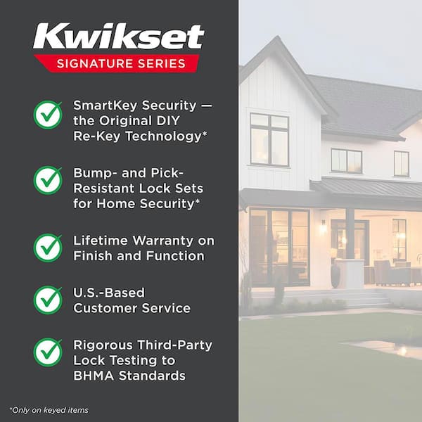Kwikset Lido Satin Nickel Right-Handed Half-Dummy Door Handle