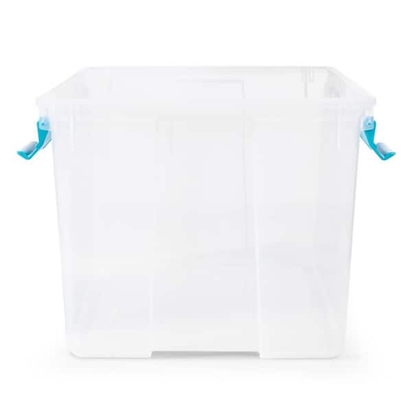 Sterilite Large Clear Plastic Stackable Storage Bin w/ Clear Latch Lid, 24  Pack, 24pk - Fred Meyer