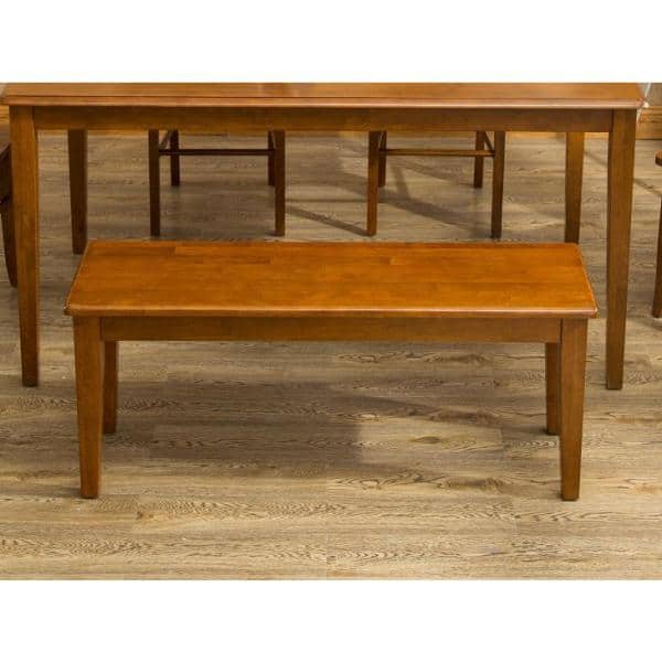 Walnut Shaker Style 44" Wood Dining Bench