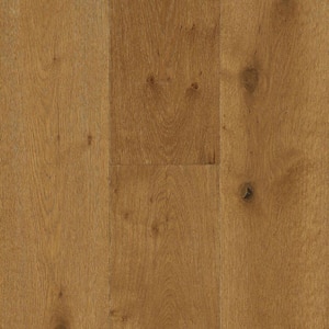 Time Honored Caramel Treasure White Oak .36 in. T x 6.5 in.W Wirebrushed Engineered Hardwood Flooring (32.11 sq.ft./ctn)