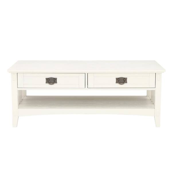 Home Decorators Collection Artisan White Coffee Table
