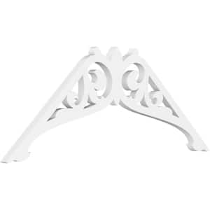 1 in. x 36 in. x 16-1/2 in. (11/12) Pitch Carrillo Gable Pediment Architectural Grade PVC Moulding