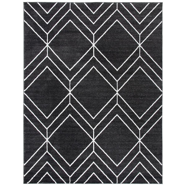 SAFAVIEH Adirondack Brown/Ivory 8 ft. x 10 ft. Diamond Area Rug