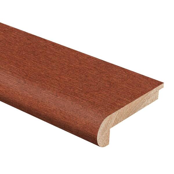 Zamma Salsa Cherry Maple 5/16 in. Thick x 2-3/4 in. Wide x 94 in. Length Hardwood Stair Nose Molding Flush