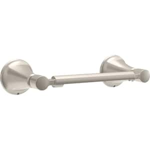 Lorna Wall Mounted Pivot Arm Toilet Paper Holder Bath Hardware Accessory in Brushed Nickel