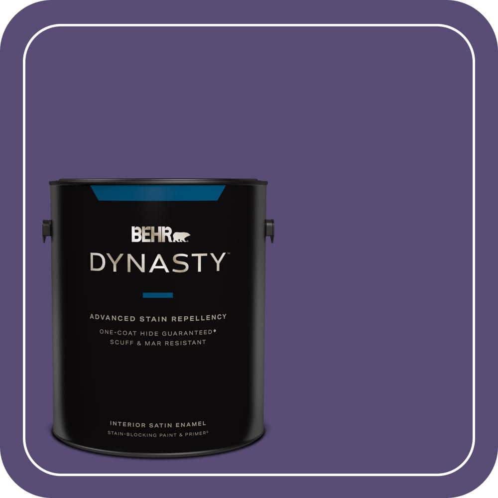 1 gal. #MQ5-42 Perpetual Purple One-Coat Hide Satin Enamel Interior Stain-Blocking Paint & Primer price history on PriceWatchPro