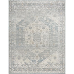 Alpharetta Blue/Gray Medallion 7 ft. x 9 ft. Indoor Area Rug