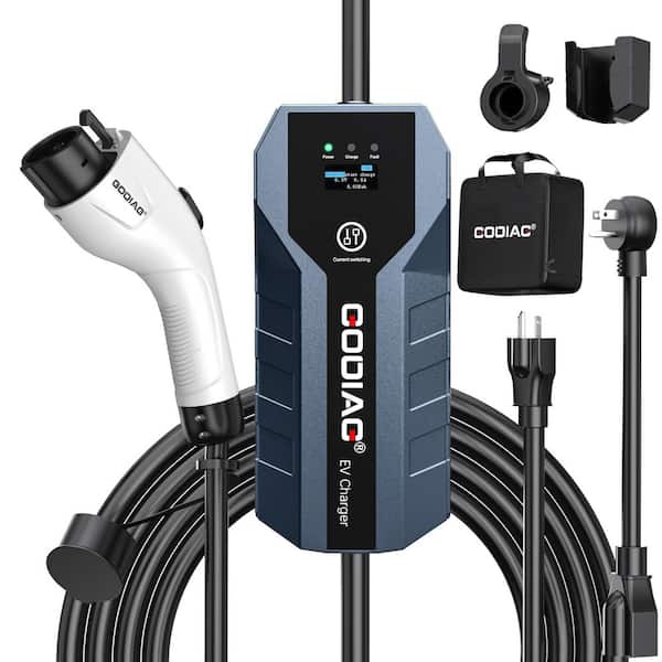 Ahfiwaso 20ft 110-240 Volt Portable Electric Car Charger Level 1