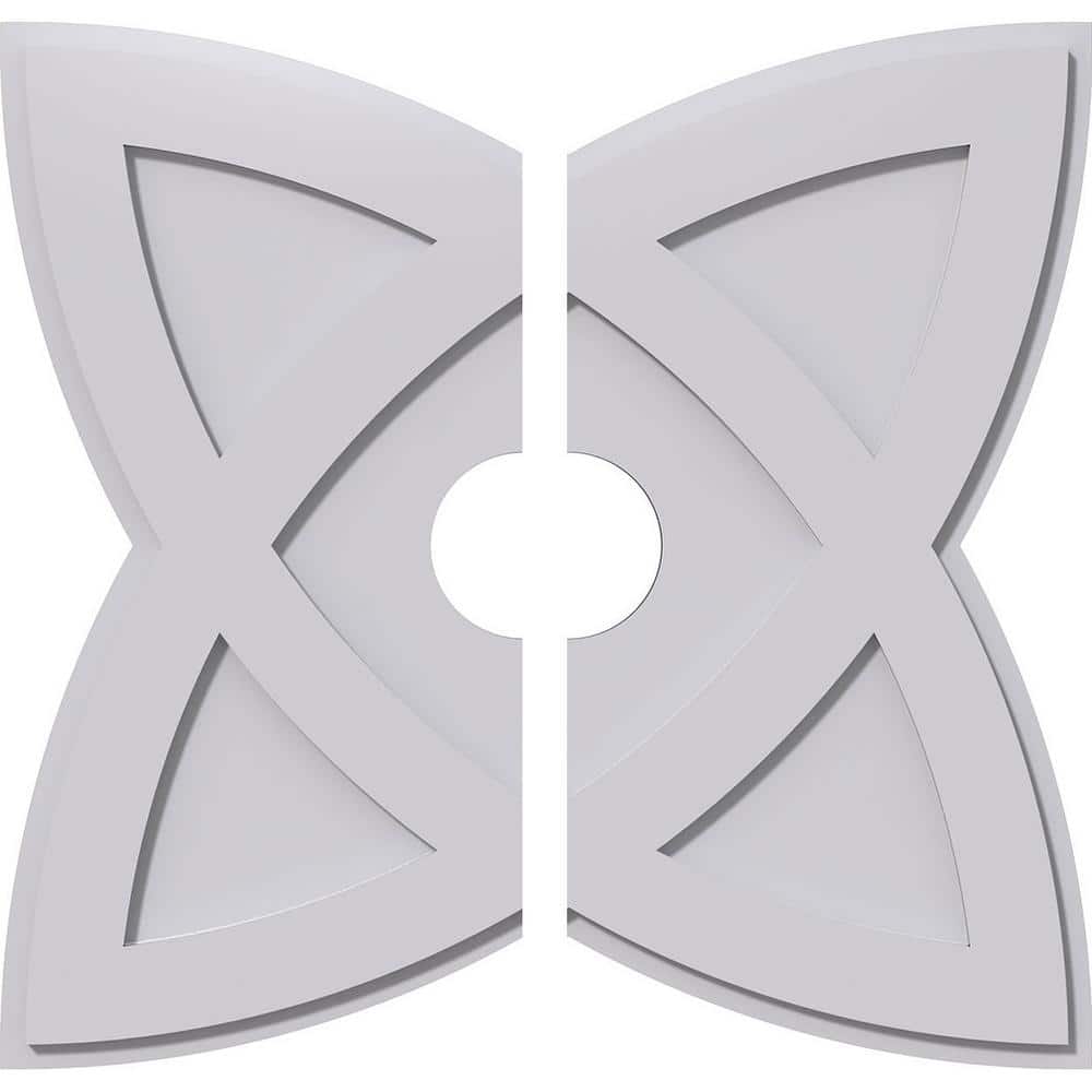 1 in. P X 10-1/2 in. C X 28 in. OD X 5 in. ID Cosmo Architectural Grade PVC Contemporary Ceiling Medallion, Two Piece price history on PriceWatchPro