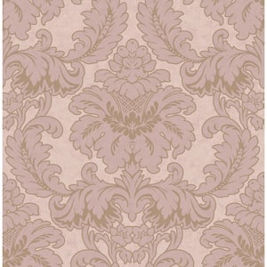 Holden Clara Damask Rose Gold Italian Heavyweight Vinyl Wallpaper