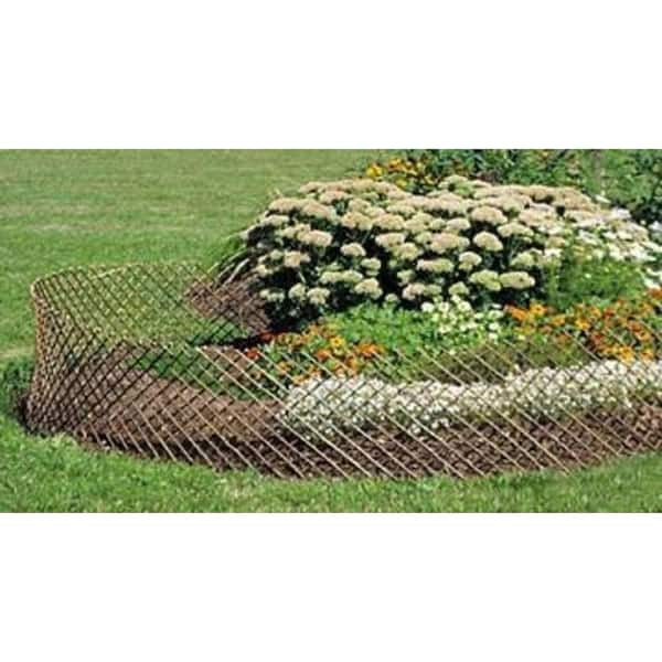 30 in. H x 60 in. W Circular Willow Lattice Trellis Fence