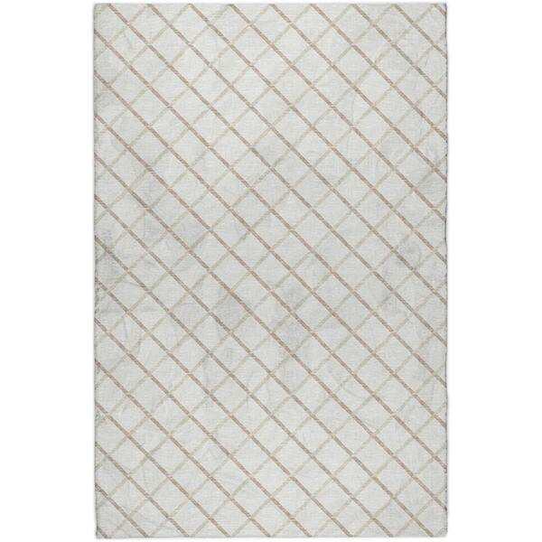 Dream Shag Premium Machine Washable Abstract ADS140 Ivory 10 ft. x 14 ft. Area Rug