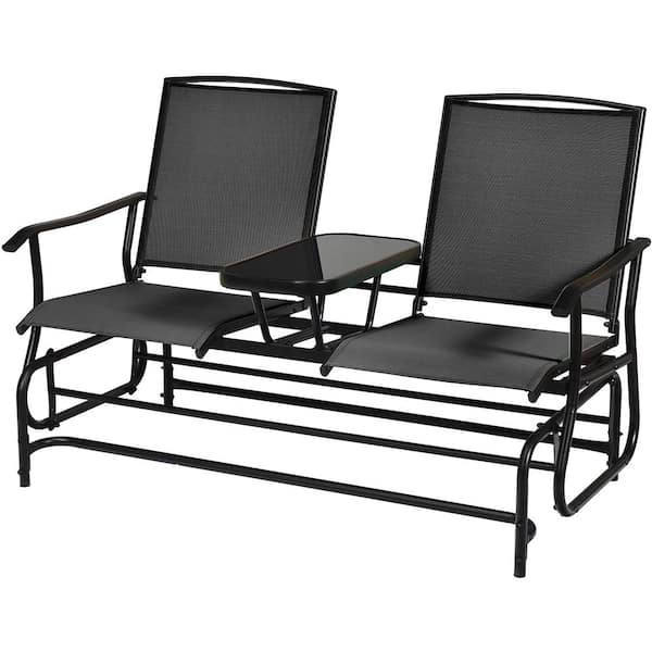 costway 2 person patio double glider