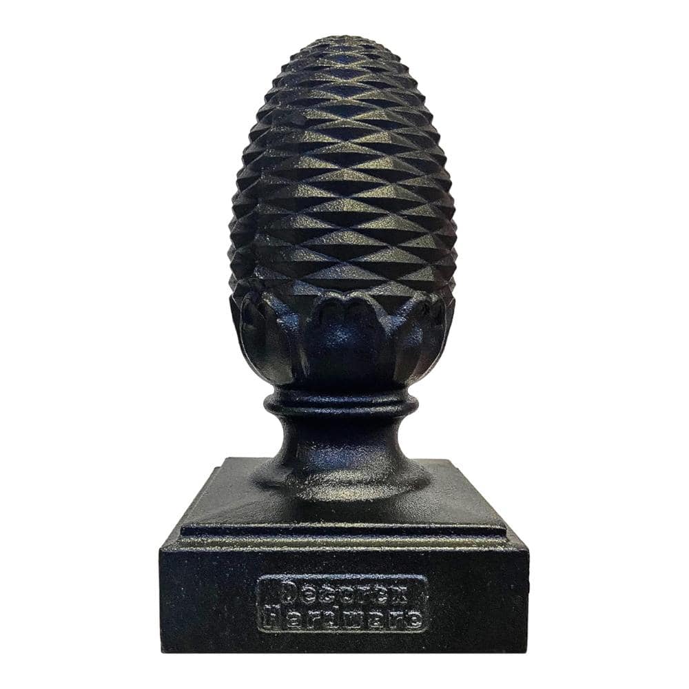 "Heavy Duty Cast Aluminum Pineapple Post Cap - Black Powder Coated - Fits True 6""x6"" Wood Posts" price history on PriceWatchPro